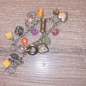 Chunky charms bracelet